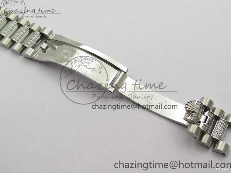 MiroTime 0521 Day-Date 36mm 128239 SS Crystal BP Best Edition Blue Crystal Marker Dial on SS President Bracelet A OdorResistant 2677